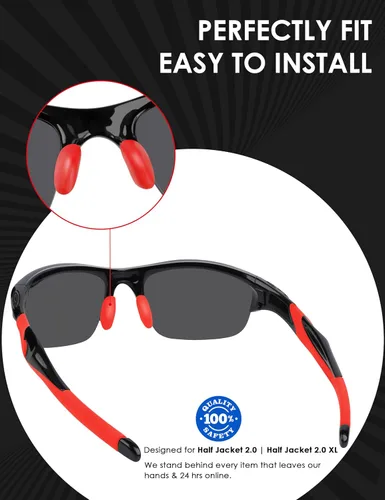 Miniatura 2 de BLAZERBUCK Kits de calcetines de repuesto para gafas de sol Oakley Half Jacket 2.0 XL