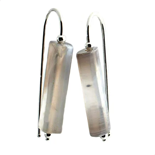 Miniatura 12 de Pendientes de gancho de arco de herradura de plata de ley y 4 bolas pequeñas con 3 cuentas turquesas