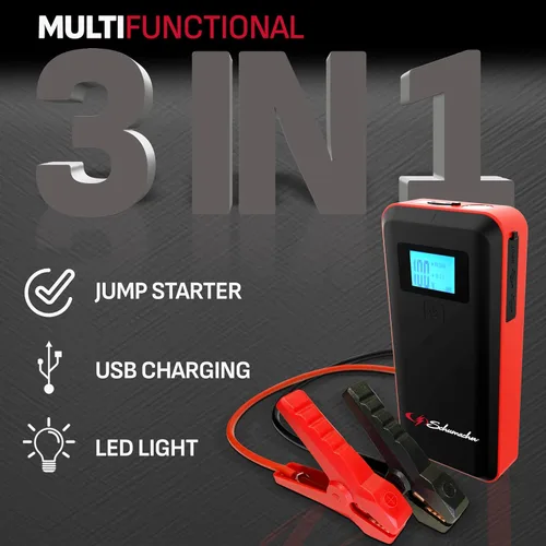 Miniatura 3 de Schumacher Electric 800 Ampios Pico 12V Arrancador Portátil de Batería de Coche de Litio y Paquete de Energía - Caja de Arranque de Iones de Litio