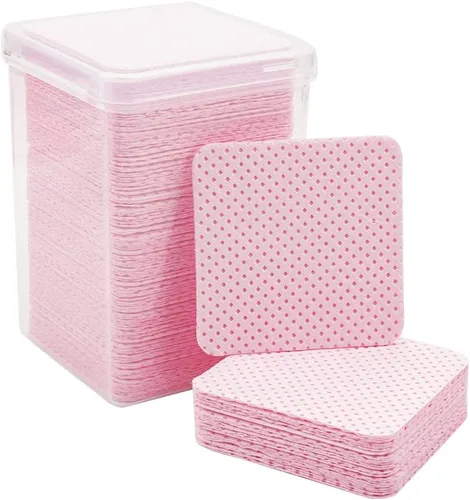 Miniatura 8 de 600 toallitas de uñas sin pelusas, almohadillas de tela no tejida para preparación de uñas secas, toallitas quitaesmalte de uñas, extensiones