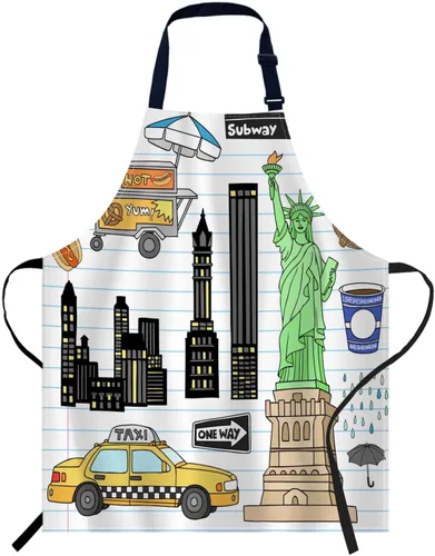 Miniatura 9 de oFloral California - Delantal de palmera para automóvil, unisex, ajustable, delantal de chef de cocina, para mujeres y hombres, para cocina en casa