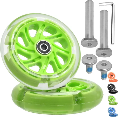 Miniatura 4 de Pieza de repuesto de rueda delantera para Micro Kickboard Maxi Deluxe plegable LED/Maxi Deluxe Pro/Maxi Deluxe Eco/Series Scooter de 3 ruedas Azul