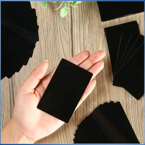 Miniatura 5 de 300 piezas de hojas de aluminio en blanco para grabado en metal multiusos, hojas en blanco para tarjetas de visita de aluminio para grabado CNC