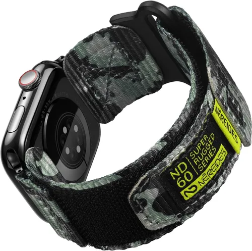 Miniatura 18 de Nereides Compatible con Correa de Apple Watch Ultra 3/2/1, Correa Deportiva de Nylon con Diseño Tejido para 49 mm (L, Negro)