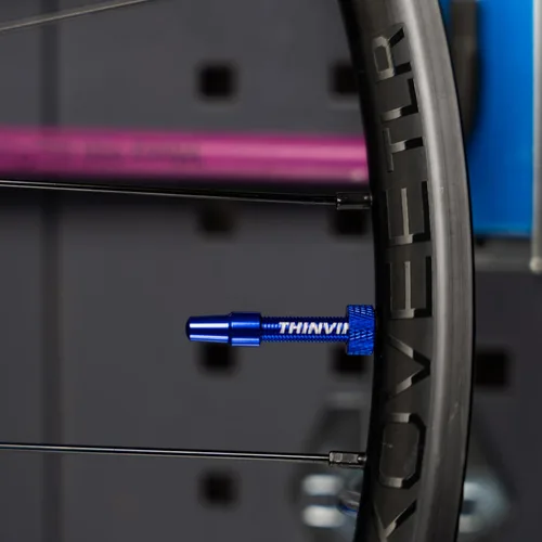 Miniatura 6 de Thinvik Vástago de válvula Presta sin tubo mejorado 48/65/85mm, kit de válvula Presta súper ligero para neumáticos sin cámara