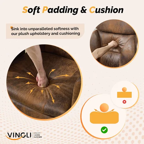 Miniatura 8 de VINGLI Silla de oficina alta reclinable de 100 a 130° con reposapiés y reposabrazos ajustables, silla ergonómica cruzada con ruedas y reposacabezas