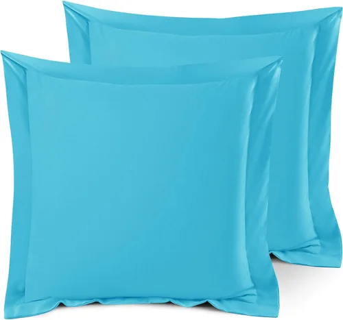 Miniatura 95 de Nestl Juego de 2 fundas tipo sham de almohada suaves - Fundas de almohada de microfibra de doble cepillado - Fundas de almohada de cama premium