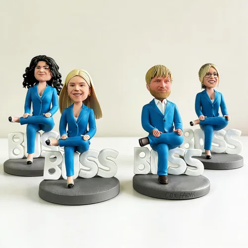 Miniatura 4 de Bobblehead personalizada para mujer, figura personalizada de Lady Boss de la foto, regalo de empoderamiento para mujeres, decoración de escritorio