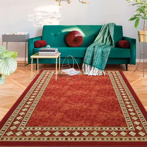 Miniatura 14 de Antep Rugs - Alfombras modernas con bordes, antideslizantes (antideslizante), de perfil bajo con respaldo de goma, para cocina, juego de 2 piezas