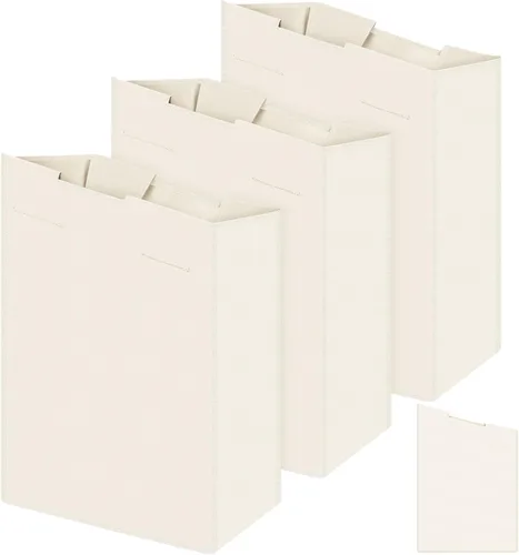 Windyun 3 bolsas de repuesto para clasificador de ropa sucia hipotenusa, cesta de repuesto extraíble, bolsa organizadora de almacenamiento de Beige
