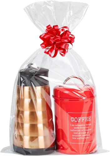 Miniatura 10 de Labeol 50 bolsas de celofán de 3 tamaños, envoltura de celofán para cestas de regalo 24x30 16x24 12x18, bolsas grandes de empaque de plástico