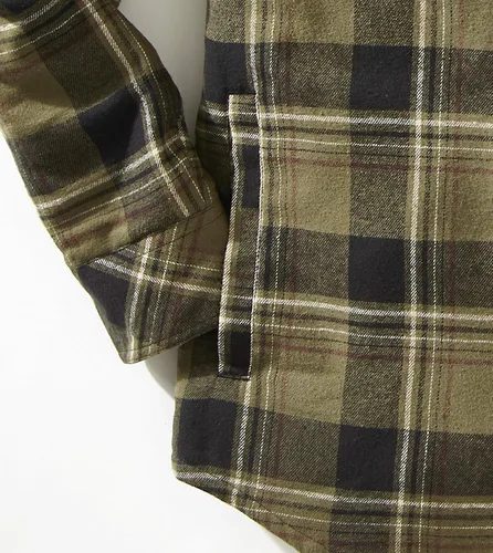 Miniatura 6 de Venado Chaqueta a cuadros para hombre, manga larga, forro de franela cepillada, resistente