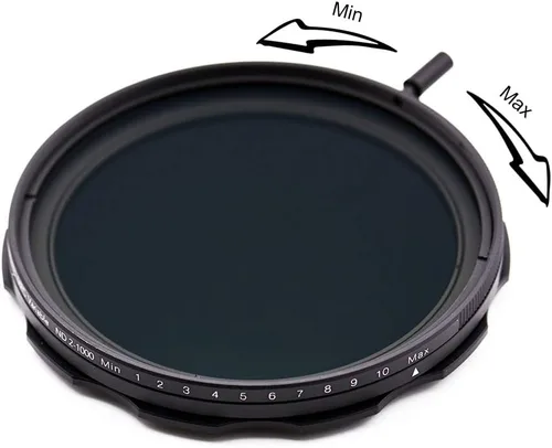 Miniatura 2 de JONGSUN Filtro ND variable de 2.441 in, S-Pro MRC de 16 capas de nano revestimientos, más de 10 paradas ND2-ND1000 graduado de ajuste continuo, kit