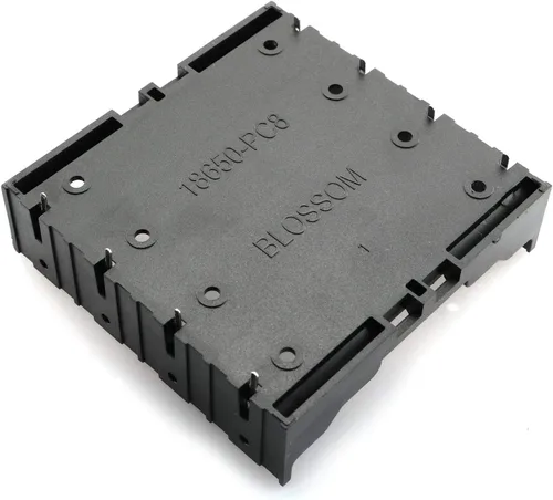 Miniatura 5 de Paquete de 4 soportes de batería 18650 4 ranuras x 3.7V caja de almacenamiento de batería DIY baterías clip caja con pin