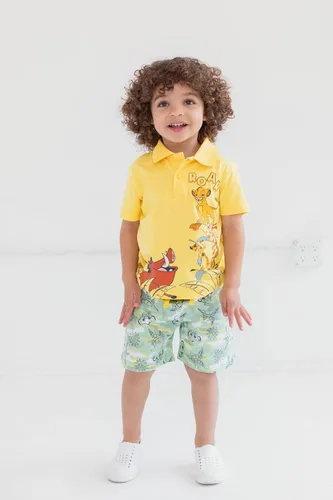 Miniatura 2 de Disney Polo y pantalones cortos de Mickey Mouse de Rey León para niños pequeños y grandes