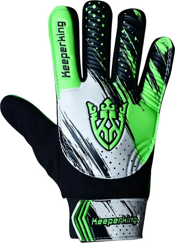 Miniatura 2 de Keeperking Guantes de portero de fútbol – Guantes de portero de fútbol para niños, niños y jóvenes, con doble protección para la muñeca y látex