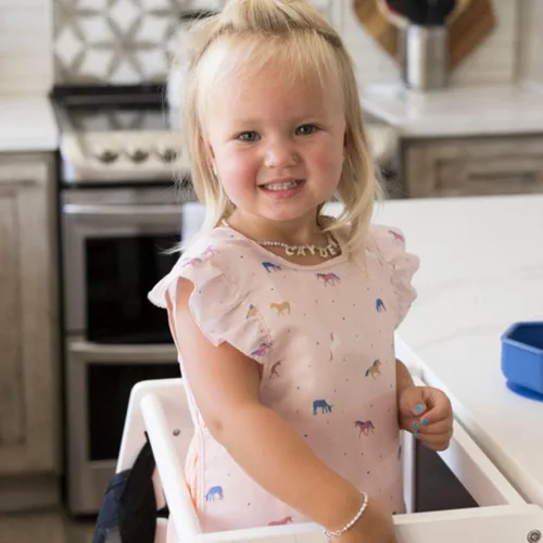 Miniatura 2 de Tiny Twinkle Babero a Prueba de Manchas para Niñas Babero Impermeable para Niños Pequeños para Comer Delantal para Bebé para Alimentación