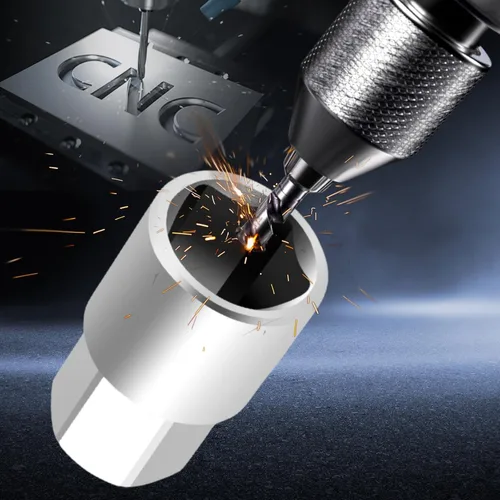 Miniatura 3 de Manija de rueda de repuesto mejorada de acero inoxidable con herramienta de casquillo CNC