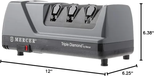 Miniatura 5 de Mercer Culinary Afilador de cuchillos eléctrico de 3 etapas Triple Diamond