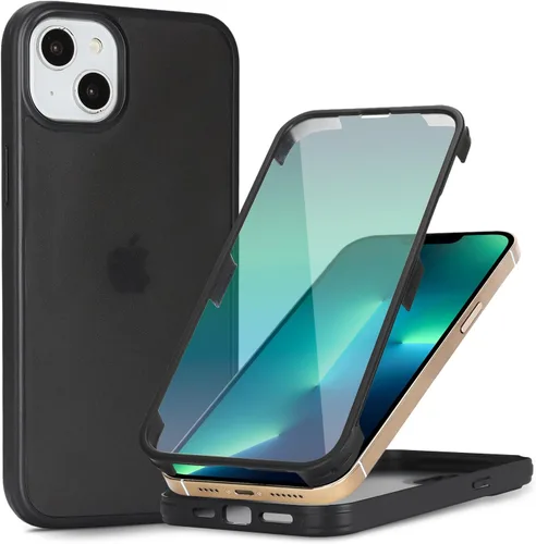 Miniatura 47 de Funda para iPhone 13 mini con protector de pantalla integrado y protección de cuerpo completo, para Apple iPhone 13 Mini, fundas para hombres, Rojo