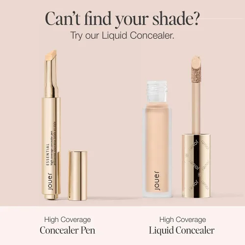 Miniatura 6 de Jouer Lápiz Corrector Esencial de Alta Cobertura - Corrector para Debajo de los Ojos para Ojeras - Maquillaje Iluminador para Círculos en los Ojos