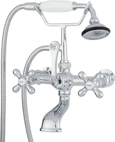 Classic Teléfono Baño Grifo Montado En La Pared - Cromo