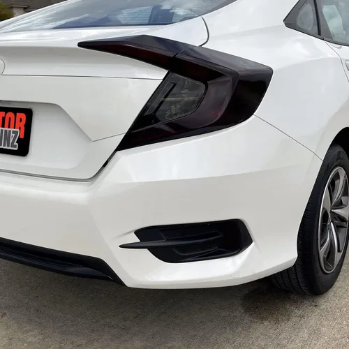 Miniatura 5 de SlickMod - Vinilo precortado tintado ahumado para luz trasera y reflector de Honda Civic Sedán 2016 2021 1. Luz trasera completa 20% de humo oscuro