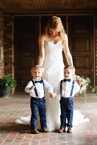Miniatura 7 de AMPIL Pajarita con tirantes para niños pequeños, diseño elástico ajustable en Y con clips de metal fuertes para bodas, fiestas