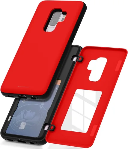 Miniatura 43 de GOOSPERY Funda tipo cartera para Samsung Galaxy S22 Ultra, [tarjetero] parachoques magnético de puerta con cierre automático, cubierta protectora