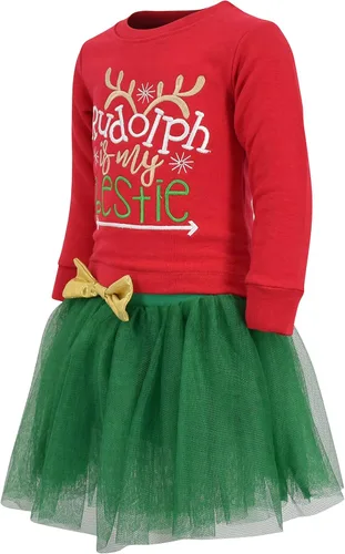 Miniatura 45 de Unique Baby Girls 2pc Skirt Set Outfit Long Sleeve Top with Skirt