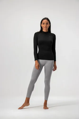 Miniatura 5 de DEVOPS - Paquete de 2 camisas de manga larga térmicas de cuello tortuga para mujer de comprensión, para usar debajo de la ropa