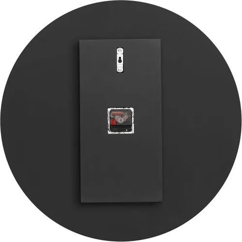 Miniatura 8 de SHYFOY Reloj de pared de diamante triturado, reloj de pared redondo de lujo de 24 pulgadas con cristal de espejo, números romanos elegantes