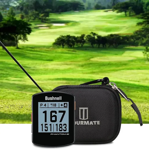 Miniatura 8 de Tourmate Funda de almacenamiento GPS de golf compatible para telémetro Bushnell Phantom 2, estuche de viaje para Wearable4U - Telémetro GPS Bushnell