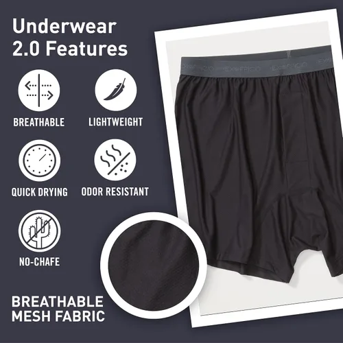 Miniatura 3 de ExOfficio Give-N-Go 2.0 - Bóxer para hombre, paquete de 2
