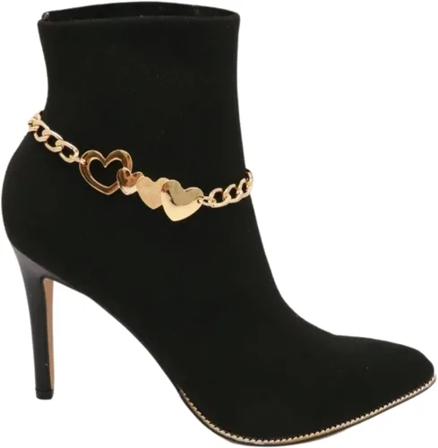 Miniatura 8 de Joyería de moda occidental para mujer, pulsera de cadena de bota, pulsera de zapatos, tobillera, círculo, abalorios rústicos, Sin gemas.