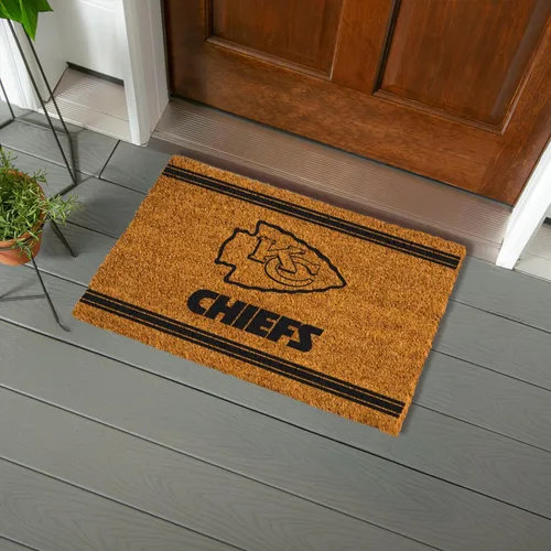 Miniatura 9 de Team Sports America Tapete de entrada de la NFL 28 x 16 pulgadas Escotilla cruzada en relieve Parte trasera antideslizante Decoración