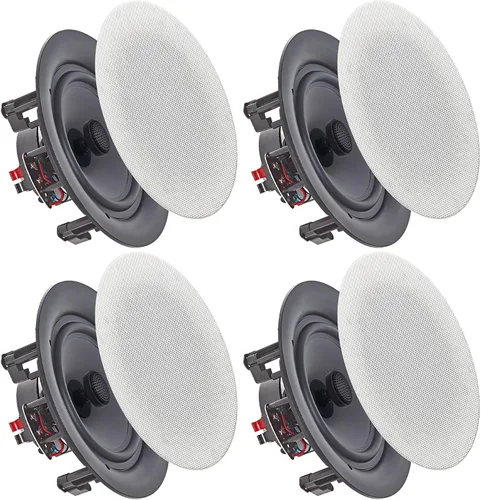 Miniatura 12 de Vaiyer Juego de 2 altavoces de techo sin marco de 5.25 pulgadas, 350 vatios (por par) sistema de cine en casa, montaje empotrado en pared