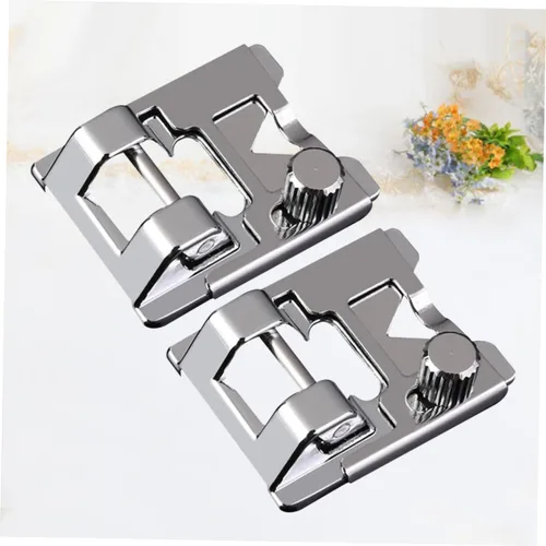 Miniatura 4 de STOBOK 2 Unidades Universal Máquina de Coser Prensatelas Pie Recoger Pie para Coser Hogar Fácil Cambio 2 Unidades*2