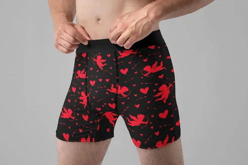 Miniatura 3 de Calzoncillos tipo bóxer para hombre con lápiz labial Kisses All Over