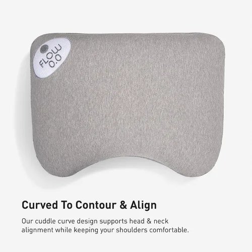 Miniatura 3 de Bedgear Flow Cuddle - Almohada curvada – Tamaño 0.0 – Almohada transpirable para dormir de lado – Almohada de cama suave – Funda hipoalergénica