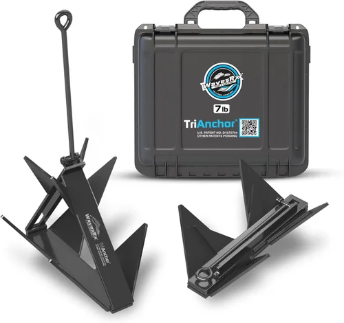 Miniatura 11 de WAVESRX TriAnchor - Stainless Steel Folding PWC & Boat Anchor Sets Instantly for Effortless Boat & Jet Ski Anchoring Compact Patent-Pending