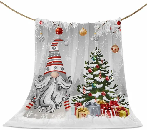 Miniatura 32 de Mantas de Tiro de Muñeco de Nieve de Navidad, Manta de Vellón Suave de Vacaciones de Invierno Decorativa para Hogar Sofá Sillón Silla Sala de Estar