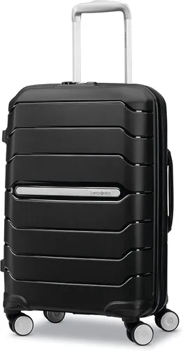 Samsonite Freeform de carcasa rígida expandible con ruedas giratorias dobles, Negro