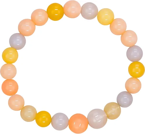 Miniatura 221 de Amazing Gemstone Pulsera de cristal para mujeres y hombres, pulsera de cristal curativo de protección, pulsera elástica con cuentas de piedras