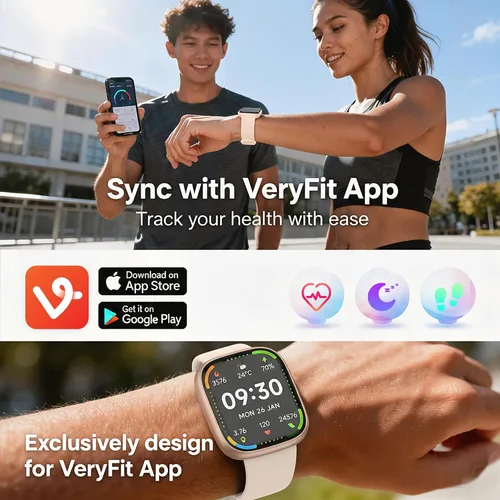 Miniatura 8 de Reloj de seguimiento de actividad física para mujeres y hombres, llamadas Bluetooth, pantalla HD de 1.83 pulgadas, 100 modos deportivos, frecuencia