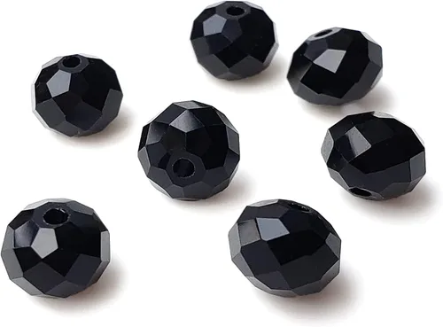 Miniatura 38 de Cuentas de vidrio Rondelle de 0.079 in para hacer joyas, cuentas espaciadoras de Briolette Crytal facetadas para pulseras, collares, aretes