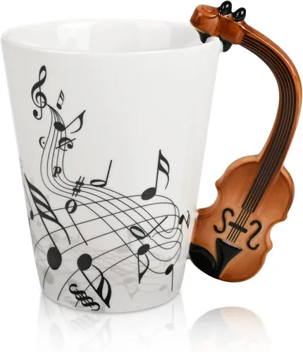 Miniatura 9 de Maustic Taza de Guitarra para Hombres y Mujeres - Regalos para Amantes de la Música para Músicos, Profesores - Regalo de Navidad y Cumpleaños - 13