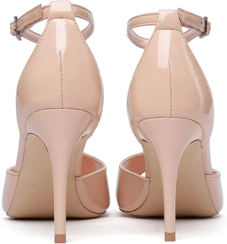Miniatura 5 de Zamikoo Sandalias de tacón de aguja para mujer, con correa al tobillo, zapatos de vestir