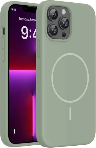 Miniatura 58 de Miracase Funda diseñada para iPhone 13, con protector de pantalla de vidrio templado, forro de microfibra suave antiarañazos, funda de goma