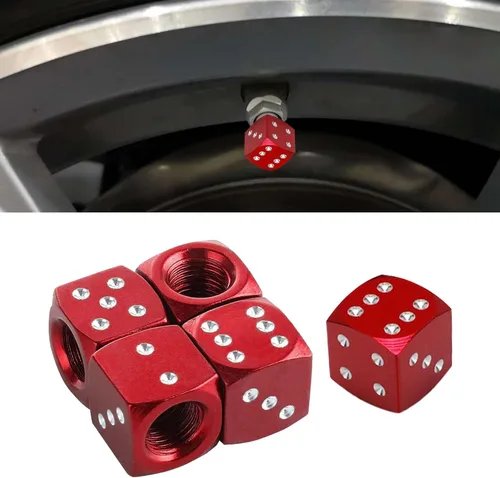 Miniatura 17 de Paquete de 4 tapas brillantes para vástagos de válvula, tapas de aire, tapones de aire de neumáticos de diamantes de cristal para automóvil, Azul
